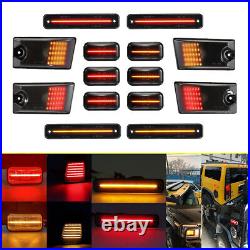 14X LED Roof Side Light+fender Turn Signal Lamp For Hummer H2 03-09 H2 SUT 05-09