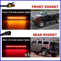 14X LED Roof Side Light+fender Turn Signal Lamp For Hummer H2 03-09 H2 SUT 05-09