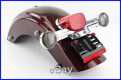 18 Harley Road King Rear Back Fender Brake Light Turn Signal Bar Assembly