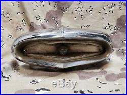 1956 56 ford victoria Chrome Turn Signal Housing Lower Fender Extension Oem
