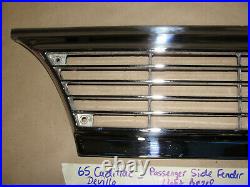 1965 Cadillac RIGHT PASS SIDE FENDER TURN SIGNAL PARK LIGHT CHROME BEZEL TRIM