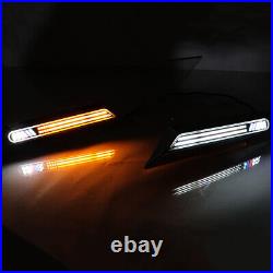1Pair LED Fender Side Marker Light Turn Signal Lamp with Letter For BMW 2004-2017