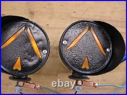 2 Vintage Signal Stat 12 Volt Turn Signal lights