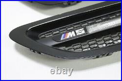 2013 2016 BMW M5 F10 Front Left & Right Fender Turn Signal Vent Grilles Oem