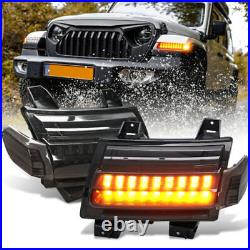 2018-21 Fit for Jeep JL Rubicon LED Fender Daytime Running Turn Signal Lights