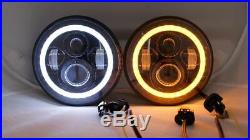 7'' LED Halo Headlights Fog Turn Signal Fender Tail Lights for Jeep Wrangler JK