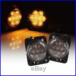 7 LED Headlight, 4 FogLight+Turn Signal+Fender Lamp Combo Kit Jeep Wrangler JK