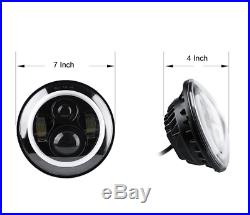 7 LED Headlight+ Fog Light+ Turn Signal+ Fender Lamp Kit 07-17 Jeep Wrangler JK