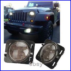 7 LED Headlight + Fog Light+Turn Signal+ Side Marker for Jeep Wrangler JK 07-18