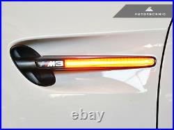 AutoTecknic BM-0266-A Amber LED Fender Turn Signal Lights Fits 08-13 BMW M3