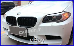 BMW F10 F11 M Type Matt Black Front Grille + Fender Turn Signal Light Trim Cover