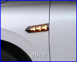 Carbon Fiber Led Side Mark Fender Light Turn Signal For Honda Civic 11th 22-2023