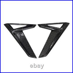 Carbon Fiber Side Fender Turn Signal Marker Lamp Cover Trim For Tesla Model S