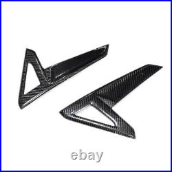 Carbon Fiber Side Fender Turn Signal Marker Lamp Cover Trim For Tesla Model S