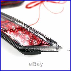 Cherry Red LED Side Fender Bar Marker Lights for Nissan GT-R R35 Coupe Skyline