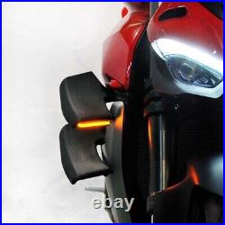 DUCATI STREETFIGHTER V4 V2 INTEGRATED FRONT TURN SIGNALS PLUG and PLAY NRC