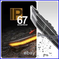 Dynamic Turn Signal Clear LED Side Marker Lights For Porsche 911 992 2019-UP 2X