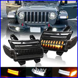 Fender Blinker Sequential Turn Signal Light For Jeep Wrangler JL JLU Rubicon 18+