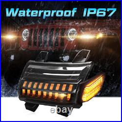 Fender Blinker Sequential Turn Signal Light For Jeep Wrangler JL JLU Rubicon 18+