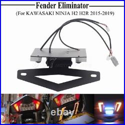 Fender Eliminator Kit with LED Turn Signal Light For Kawasaki Ninja H2 H2R 2015-19