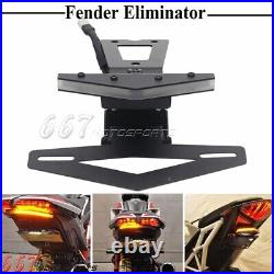 Fender Eliminator Kit with LED Turn Signals Lights For Ducati Hypermotard 950 / SP