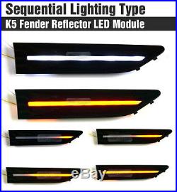 Fender Reflector 2Way Turn Signal LED Module Sequential for KIA 2011-2013 Optima