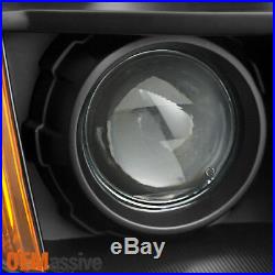 Fit 06-08 Honda Pilot Black Bezel Projector Headlights Headlamps Replacement
