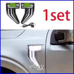 Fit For Ford F-150 2021-2022 Side Marker Light Fender Light 2PCS Turn Signal LED