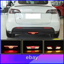 Fits For Tesla Model Y 2020-2023 Rear Bumper Signal Pilot Lights Turn Signal Fog