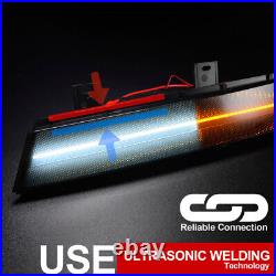 For 91-96 Chevrolet Corvette C4 Dynamic LED Side Marker Turn Signal Light Smoked