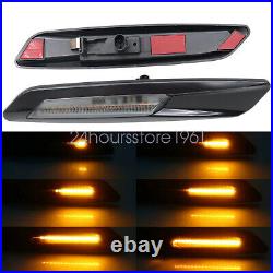 For BMW E90 E91 E92 E93SMOKE LENS LED Fender Side Marker Light Turn Signal Lamp