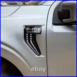 For Ford F-150 2021-2022 Side Vent Fender LED Driving Lights/ Turn Signal Lights