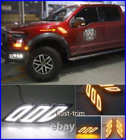 For Ford F-150 Raptor 2017- 2020 side LED Driving Lights/ Turn Signal Lights2