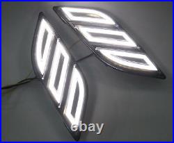For Ford F150 F-150 2015-20 Steering light 2pc Side Fender Lamp Led DRL 2-Color