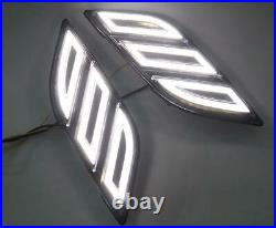 For Ford F150 F-150 2015-2020 Turn Signal Light Side Fender Lamp Led DRL 2-Color