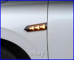 For Honda Civic 11th 2022-2023 Carbon Fiber Led Side Fender Light Turn Signal 2X