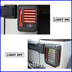 For Jeep JK 7 LED Headlights+Fog Lights+Turn Signal+Fender Lamp+Tail light