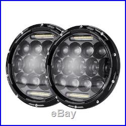 For Jeep Wrangler JK 7 LED Headlight DRL Turn Signal Fog + Fender Light Lamp