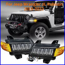 For Jeep Wrangler JL Rubicon 2018-2022 LED Fender Sequential Turn Signal Lights