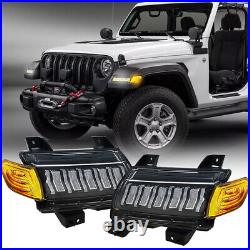 For Jeep Wrangler JL Rubicon 2018+ Fender Lights Sequential Turn Signal Pair