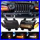 For Jeep Wrangler JL Sahara 18-23 LED DRL Turn Signal Fender Side Marker Lights