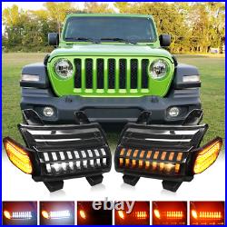 For Jeep Wrangler Sport 2018 2019 2020 2021 JL LED Fender Lamp Turn Signal Light