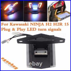 For KAWASAKI NINJA H2 H2R ZX1000 LED Tail Tidy Fender Eliminator Turn Signal