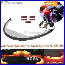 For Suzuki Boulevard M109R M90 LED Rear Turn Signal Light Fender Eliminator Kit