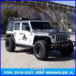 Front Fender Flares for 2018-2022 Jeep Wrangler JL JLU with LED Turn Signal Design