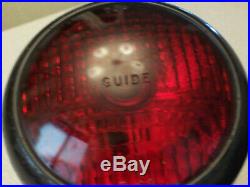 Guide D-68 B turn signals, red and amber lenses, fender lights, truck