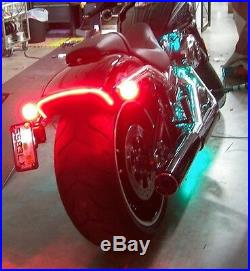 Harley-Davidson Breakout Under-the-Fender LED Taillight and Turn Signals Clear