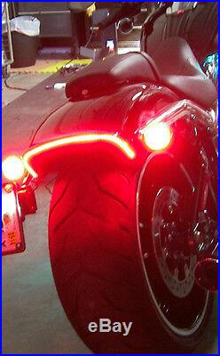 Harley-Davidson Breakout Under-the-Fender LED Taillight and Turn Signals Red