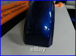 Harley Davidson Touring Road Glide Superior Blue Rear Fender With Turn Signal Ba