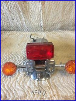 Honda 1982 CB750 Rear Fender taillight tail light Turn Signals And Plate Mount